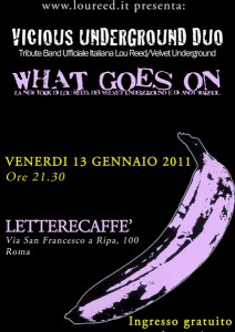 Locandina 13 Gennaio 2011 WEB "What Goes On" - Tributo il 13 Gennaio 1