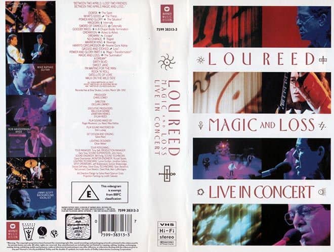 Magic and Loss - Live in Concert (1992) 1 Magic and Loss Live in Concert VHS