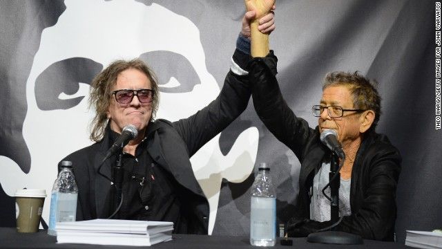 Mick Rock: il ricordo di Lou Reed 2 Mick Rock e Lou Reed alla presentazione del libro "Transformer", Settembre 2013