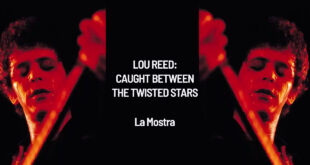 Lou Reed Exhibit Caught Between banner